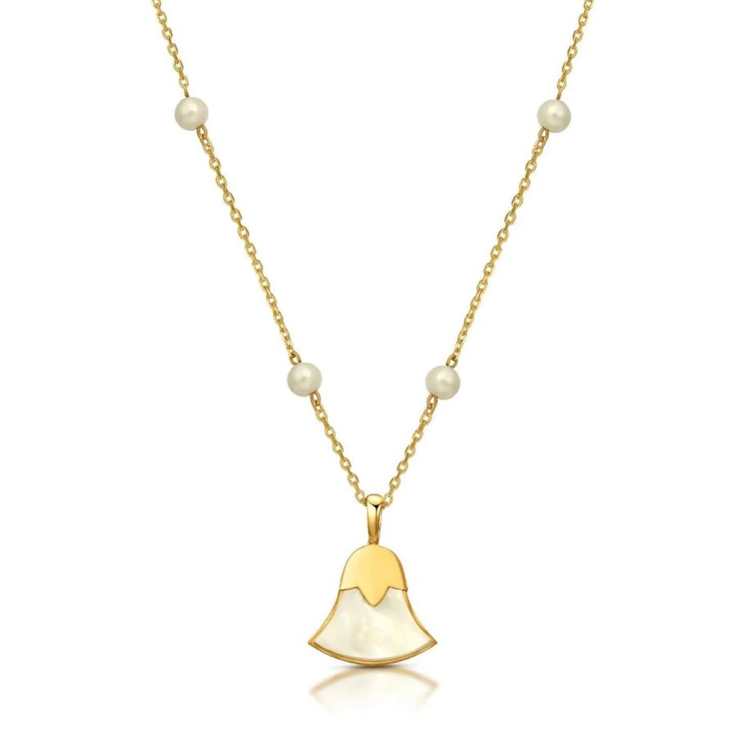 Pearl Lotus Necklace