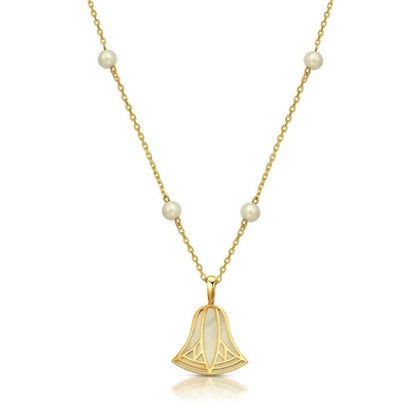 Pearl Lotus Necklace